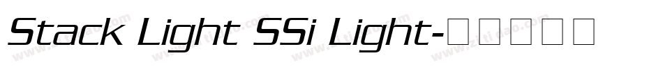 Stack Light SSi Light字体转换